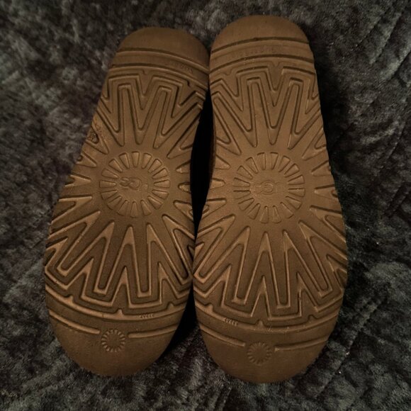 UGG TAZMAN SLIPPERS - WOMEN - SIZE 8 - BLACK - LIKE NEW! INCLUDES ORIGINAL BOX! - Picture 2 of 2